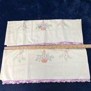 Embroidered Pillowcase Set